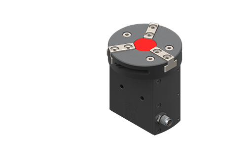 GIMATIC ELECTRIC, PARALLEL 3-JAW, SELF-CENTERING GRIPPER, 24VDC, 11W, PNP, M8 3-PIN, 1.2A, SERVO DC MOTOR W/ CONTROL, 0.83 HZ AT 30C, IP54, W/ BUSH