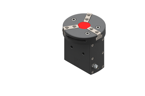 GIMATIC ELECTRIC, PARALLEL 3-JAW, SELF-CENTERING GRIPPER, 24VDC, 23W, PNP, M8 3-PIN, 3.8A, SERVO DC MOTOR W/ CONTROL, 0.85 HZ AT 30C, IP54, W/ BUSH