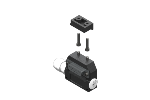 GIMATIC CABLE 15-PIN F CON W/O CABLE, FOR REMOTE SUPPLY ON SIDE “A”, CABLE SCREW CONNECTION, SIDE CABLE EXIT, MAX VOLTAGE 250 VAC, MAX 0.5A