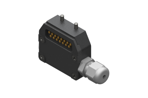 GIMATIC CABLE 15-PIN M QUICK CON W/O CABLE, FOR REMOTE SUPPLY ON SIDE “B”, CABLE CONNECTION W/ CON, SIDE CABLE EXIT, MAX VOLTAGE 250 VAC, MAX 0.5A