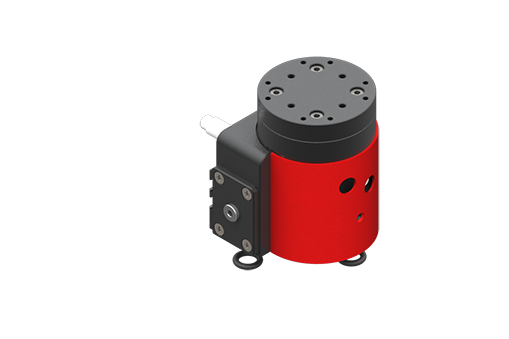 GIMATIC ROTARY UNIT 3-POSITION PNEUMATIC ROTARY ACTUATOR, 2/8 BAR, M5