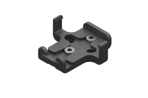 GIMATIC TOOL CHANGER 3D PRINTED BRACKET FOR DIRECT FIXING OF RBQC ON EXTRUDED PROFILES, COMPLETE W/ FIXING SCREWS AND NUTS