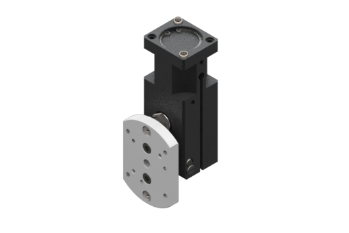 GIMATIC ROTARY UNIT PNEUMATIC TILT UNIT-EOAT, 90-DEG ROTATION, ADJUSTABLE STROKE END STOPPER, OPTIONAL MAGNETIC SENSOR, 2/8BAR, M5
