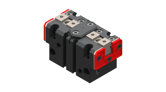 GIMATIC PNEUMATIC GRIPPER - PARALLEL, SELF-CENTERING, 1.5/8 BAR, M3/G1/8", 1300N CLOSING, 1300N OPENING, 10MM JAW STROKE