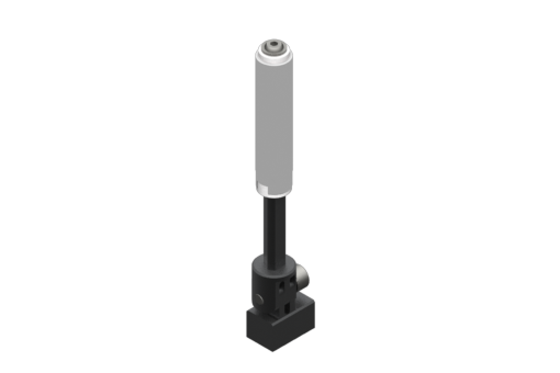 GIMATIC VACUUM NON-ROTATIVE SUSPENSION W/ ANGULAR COUPLING AND SMOOTH BODY, DIA. 10MM, STROKE 25MM, M5