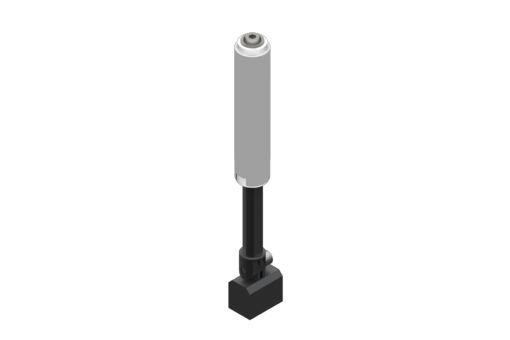 GIMATIC VACUUM NON-ROTATIVE SUSPENSION W/ ANGULAR COUPLING AND SMOOTH BODY, DIA. 20MM, STROKE 50MM, G1/4