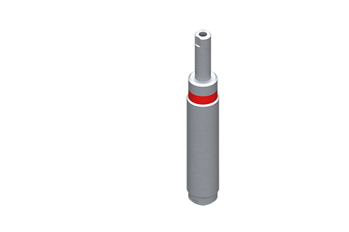 GIMATIC VACUUM NON-ROTATIVE TELESCOPIC SUSPENSION W/ SMOOTH BODY, DIA. 16MM, STROKE 20MM, M5, FOR VACUUM