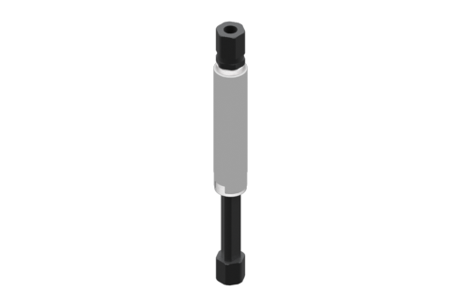 GIMATIC VACUUM NON-ROTATIVE SUSPENSION WITH SMOOTH BODY, DIAMETER 10 MM, STROKE 25 MM, M5