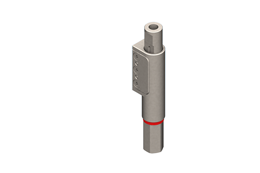 GIMATIC VACUUM HEAVY-DUTY STAINLESS STEEL NON-ROTATIVE SUSPENSION, BODY DIA. 10MM, STROKE 10MM, M5 THREAD