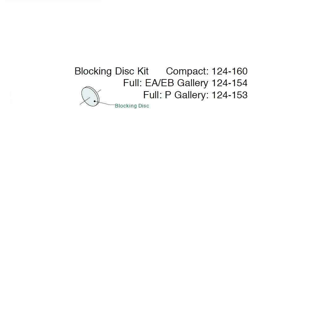 124-154 NUMATICS/AVENTICS BLOCKING DISC MK55 SERIES PORTS "EA/EB"