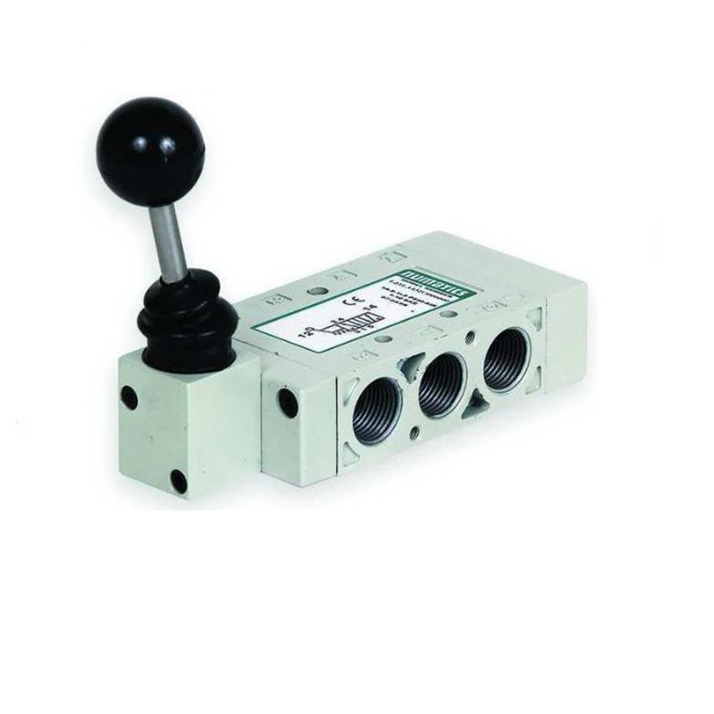 NUMATICS/AVENTICS MECHANICAL VALVE L2 SERIES 4/3 OPEN CTR 1/4" NPT (HAND LEVER)
