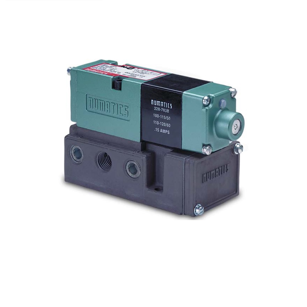 NUMATICS/AVENTICS SOLENOID VALVE/BASE MK15 SERIES 4/2 SPR RTN 120VAC 1/4" NPT