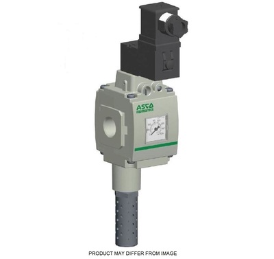 NUMATICS/AVENTICS SOLENOID QUICK EXHAUST VALVE 652 SERIES 3/2, 1/2" NPT, 120VAC, MUFFLER, NO O'RIDE, DIN CONN, NO GAUGE PORT