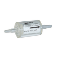 NUMATICS/AVENTICS FILTER PL SERIES PLASTIC IN-LINE DISPOSABLE ACTIVATED CARBON FILTER, DUAL BARBED