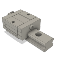 AIRTAC LOW PROFILE RAIL ASSEMBLY LSD 15MM, SQUARE MOUNT, SHORT BODY, RAIL L = 1000MM, STANDARD PRELOAD, HIGH ACCURACY, QTY: 1 BLOCK