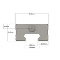 LSD20BK-HN-H-D-M6 AIRTAC LOW PROFILE RAIL BEARING LSD 20MM SERIES, HIGH ACCURACY WITH NO PRELOAD (D) STANDARD, SQUARE MOUNT - NORMAL BODY
