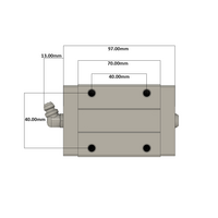 LSD30BK-HN-N-D-M6 AIRTAC LOW PROFILE RAIL BEARING LSD 30MM SERIES, NORMAL ACCURACY WITH NO PRELOAD (D) STANDARD, SQUARE MOUNT - NORMAL BODY