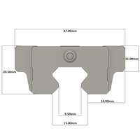 LSH15BK-F1N-N-D-M4 AIRTAC PROFILE RAIL BEARING LSH 15MM SERIES, NORMAL ACCURACY WITH NO PRELOAD (D) STANDARD, TOP MOUNTING FLANGE - NORMAL BODY
