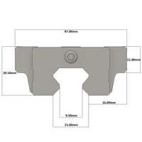 LSH15BK-F2N-N-D-M4 AIRTAC PROFILE RAIL BEARING LSH 15MM SERIES, NORMAL ACCURACY WITH NO PRELOAD (D) STANDARD, BOTTOM MOUNTING FLANGE - NORMAL BODY