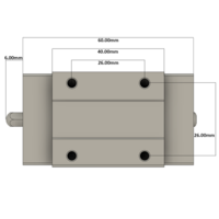 LSH15BK-HN-N-D-M4 AIRTAC PROFILE RAIL BEARING LSH 15MM SERIES, NORMAL ACCURACY WITH NO PRELOAD (D) STANDARD, SQUARE MOUNT - NORMAL BODY