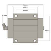 LSH20BK-F1N-N-D-M6 AIRTAC PROFILE RAIL BEARING LSH 20MM SERIES, NORMAL ACCURACY WITH NO PRELOAD (D) STANDARD, TOP MOUNTING FLANGE - NORMAL BODY