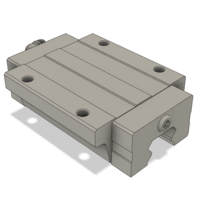 AIRTAC PROFILE RAIL BEARING LSH 20MM SERIES, HIGH ACCURACY WITH LIGHT PRELOAD (B), BOTTOM MOUNTING FLANGE - LONG BODY