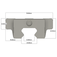 LSH25BK-F1N-H-D-M6 AIRTAC PROFILE RAIL BEARING LSH 25MM SERIES, HIGH ACCURACY WITH NO PRELOAD (D) STANDARD, TOP MOUNTING FLANGE - NORMAL BODY
