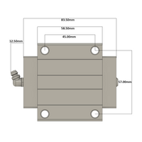LSH25BK-F1N-H-D-M6 AIRTAC PROFILE RAIL BEARING LSH 25MM SERIES, HIGH ACCURACY WITH NO PRELOAD (D) STANDARD, TOP MOUNTING FLANGE - NORMAL BODY