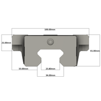 LSH35BK-F2N-N-D-M6 AIRTAC PROFILE RAIL BEARING LSH 35MM SERIES, NORMAL ACCURACY WITH NO PRELOAD (D) STANDARD, BOTTOM MOUNTING FLANGE - NORMAL BODY