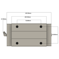 LSH35BK-HL-H-B-M6 AIRTAC PROFILE RAIL BEARING LSH 35MM SERIES, HIGH ACCURACY WITH LIGHT PRELOAD (B), SQUARE MOUNT - LONG BODY
