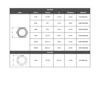 209M MENCOM PART PG9 THD METAL LOCK NUT METAL (GRAY)