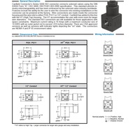 5100-1091000 CANFIELD SOLENOID VALVE CONNECTOR FORM A DIN 3+G PG11 CG FW (BK)