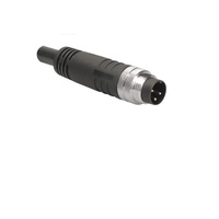 TURCK CORDSET 3 PIN 7/8" MINI MALE STR 1M PVC BK 14AWG 600VAC