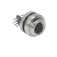TURCK CIRCULAR CONNECTOR 4 PIN M8 FEMALE ELB BM 7/16" UNF THR 30VAC/36VDC