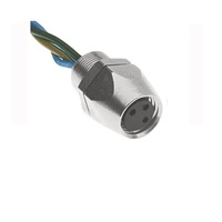 TURCK CIRCULAR CONNECTOR 3 PIN M8 FEMALE STR FM 0.2M 24AWG M8 THR 125VAC/DC