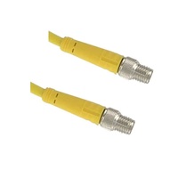 TURCK CORDSET 3 PIN M8 M/M STR 1M PVC YE 24AWG 125VAC/DC