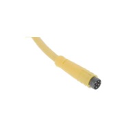 TURCK CORDSET 3 PIN M8 MALE STR 2M PVC YE 24AWG 125VAC/DC