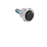TURCK CIRCULAR CONNECTOR 2 PIN 7/8" MINI FEMALE STR FM 0.2M 18AWG 1/2" NPSM THR 600VAC/DC