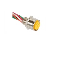 TURCK CIRCULAR CONNECTOR 10 PIN 1 1/8" MINI FEMALE STR FM 0.5M 16AWG 1/2" NPT THR 600VAC/DC