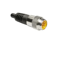 TURCK CORDSET 3 PIN 7/8" MINI MALE STR 10M PVC BK 14AWG 600VAC
