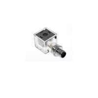FLOTRONICS SOLENOID VALVE ADAPTER<BR>FORM A DIN 2+G/4 PIN M12 MALE LED/MOV, 24VAC/DC