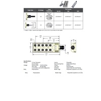 JDC-050-024-C050 MENCOM JUNCTION BLOCK 10-5 PIN M12 / 5M SIDE PUR BK 48VAC/DC