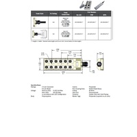 JDC-25P-228-C050 MENCOM JUNCTION BLOCK 12-5 PIN M12 / 5M SIDE PUR BK 48VAC/DC PNP LED