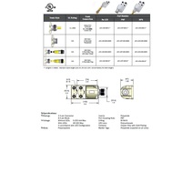 JDC-430-006-M000 MENCOM JUNCTION BLOCK 4-3 PIN M12 / 6 PIN MINI SIDE 48VAC/DC