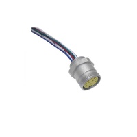 MENCOM RECEPTACLE 19 PIN 1 1/8" MINI FEMALE STR FM 1' PG16 THR 18/22AWG 300VAC/DC