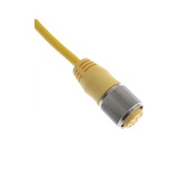 MENCOM CORDSET 10 PIN 1 1/8" MINI FEMALE STR 12' PVC YE 18AWG 300VAC/DC