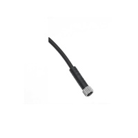MENCOM CORDSET 3 PIN M8 FEMALE STR 10M PVC BK 24AWG 60VAC/DC