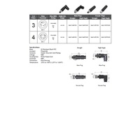 NAN-T-3MP-FW MENCOM CIRCULAR CONNECTOR 3 PIN M8 MALE STR FW PG7 CG 60VAC/DC