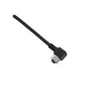 MENCOM CORDSET 3 PIN M8 FEMALE ELB 10M PVC BK 24AWG 60VAC/DC
