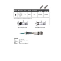 PBECM-5FP-FW MENCOM PROFIBUS/DP RECEPTACLE 5 PIN M12 FEMALE STR FW PG7 CG 50VAC/DC